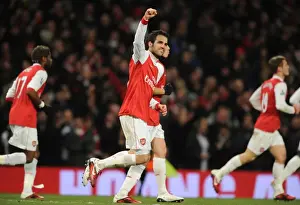 Arsenal V Chelsea 2010-11 Prints: Cesc Fabregas's Goal: Arsenal's 2-1 Over Chelsea in the Premier League (December 27)
