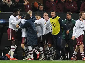 Cesc Fabregas's Historic Goal: Arsenal's Unforgettable Victory Over AC Milan (Fabregas, Eboue, Adebayor, Senderos, Flamini, van Persie, Walcott, Wenger) - Arsenal 2:0 AC Milan, Champions League 2008