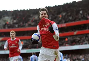 Arsenal V Huddersfield Town - FA Cup Prints: Cesc Fabregas's Thrilling FA Cup Goal: Arsenal's 2-1 Victory Over Huddersfield Town