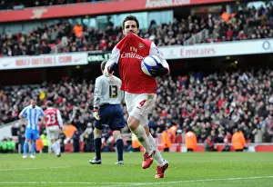 Cesc Fabregas's Thrilling Goal: Arsenal Takes 2-1 Lead Over Huddersfield Town in FA Cup