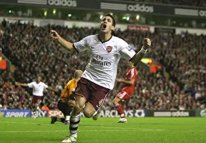 Liverpool V Arsenal 2007-8 Prints: Cesc Fabregas's Thrilling Goal: Liverpool 1-1 Arsenal, Barclays Premier League, 2007