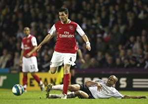 Derby County v Arsenal 2007-8 Collection: Cesc Fabrgas (Arsenal) Tyrone Mears (Derby)