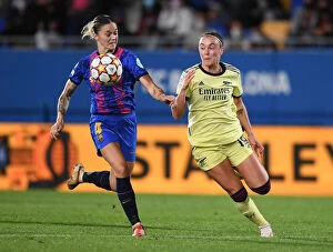 Barcelona v Arsenal Women 2021-22 Collection: Challenge in the Champions League: Arsenal vs. Barcelona Women