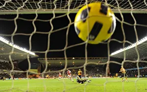 Wolverhampton Wanderers V Arsenal 2010-11 Prints: Chamakh Scores the Second: Arsenal Cruises Past Wolverhampton 2-0