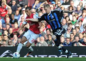 Arsenal V Stoke City 2011-2012 Prints: Chamakh's Brace: Arsenal Triumph Over Stoke 3-1 in Premier League