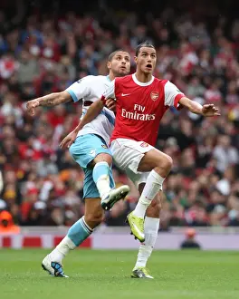 Arsenal V West Ham United 2010-11 Prints: Chamakh's Decisive Strike: Arsenal Secure 1-0 Victory Over West Ham