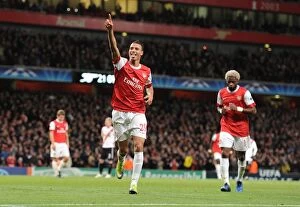 Images Dated 19th October 2010: Chamakh's Fifth: Arsenal's Dominant 5-1 Victory Over Shakhtar Donetsk