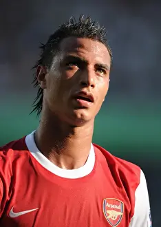 Legia Warsaw V Arsenal 2010-11 Prints: Chamakh's Heroics: Arsenal Overpowers Legia Warsaw 6-5