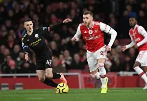 Arsenal v Manchester City 2019-20 Collection: Chambers Foden 2 191215PAFC