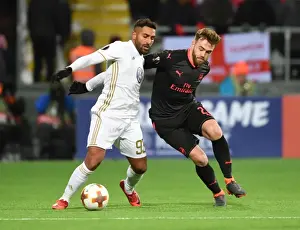 Ostersunds V Arsenal 2017-18 Prints: Chambers vs. Ghoddos: Battle in the Europa League between Ostersunds and Arsenal