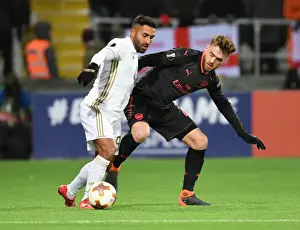 Ostersunds V Arsenal 2017-18 Prints: Chambers vs. Ghoddos: A Europa League Battle at Ostersunds
