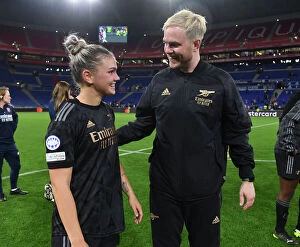Olympic Lyonnais v Arsenal Women 2022-23 Collection: Champions Clash: Arsenal Women vs. Olympique Lyonnais in the UEFA Champions League