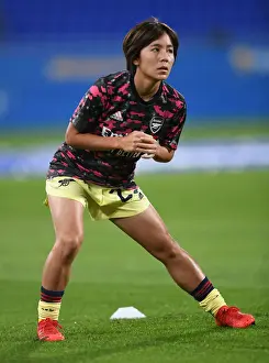 Barcelona V Arsenal Women 2021-22 Prints: Champions Clash: Barcelona vs. Arsenal Women - A UEFA Champions League Battle (October 2021)