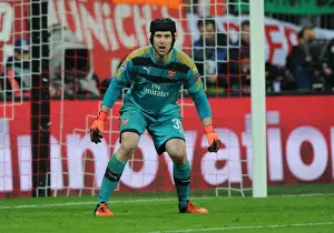 Bayern Munich V Arsenal 2015-16 Prints: Champions Clash: Petr Cech vs. Bayern Munich in the UCL Showdown