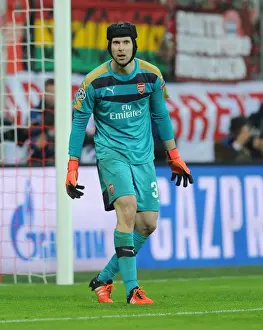 Bayern Munich V Arsenal 2015-16 Prints: Champions Clash: Petr Cech vs. Bayern Munich in the UEFA Champions League