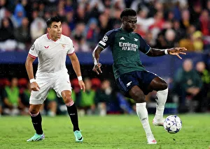 Champions League Battle: Bukayo Saka vs. Marcos Acuna - Wings Collide in Sevilla vs. Arsenal (2023-24)