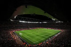 Arsenal V Galatasaray 2014/15 Champions League Prints: Champions League Clash: Arsenal FC vs Galatasaray at Emirates Stadium