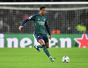 PSV Eindoven V Arsenal 2023-24 Prints: Champions League Clash: Magalhaes Faces Off Against PSV Eindhoven at Philips Stadion