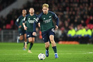 PSV Eindoven v Arsenal 2023-24 Collection: Champions League Group B: Emile Smith Rowe in Action as Arsenal Face PSV Eindhoven