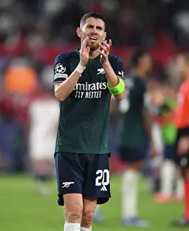 Sevilla V Arsenal 2023-24 Prints: Champions League Group B: Jorginho's Clap for Arsenal Fans in Sevilla