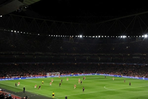 Arsenal V Bayern Munich 2015/16 Prints: Champions League Showdown: Arsenal FC vs. FC Bayern Munich at Emirates Stadium