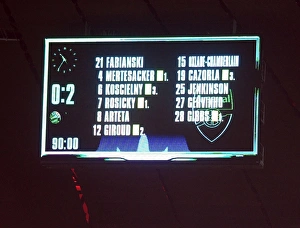 Champions League Showdown: Arsenal FC vs. FC Bayern Munich - Scoreboard Moment (2012-2013)