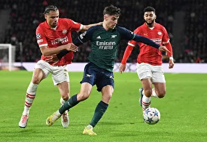 PSV Eindoven V Arsenal 2023-24 Prints: Champions League Showdown: Arsenal vs. PSV Eindhoven - Fight for Group B Supremacy
