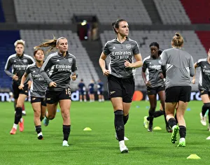 Olympic Lyonnais V Arsenal Women 2022-23 Prints: Champions League Showdown: Arsenal WFC vs. Olympique Lyonnais - Battle in Lyon