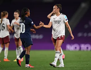 Arsenal Women V Paris Saint-Germain 2020 Prints: Champions League Showdown: Arsenal Women vs