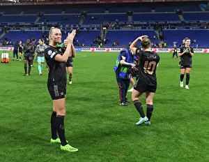 Olympic Lyonnais V Arsenal Women 2022-23 Prints: Champions League Showdown: Arsenal Women vs. Olympique Lyonnais in Lyon