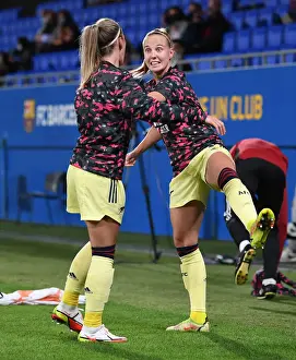 Barcelona V Arsenal Women 2021-22 Prints: Champions League Showdown: Beth Mead and Arsenal Face Barcelona