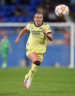 Barcelona V Arsenal Women 2021-22 Prints: Champions League Showdown: Caitlin Foord Fights for Arsenal Against Barcelona