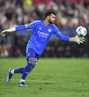 Sevilla V Arsenal 2023-24 Prints: Champions League Showdown: David Raya's Standout Performance - Sevilla vs