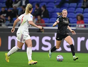 Olympic Lyonnais V Arsenal Women 2022-23 Prints: Champions League Showdown: Frida Maanum and Arsenal Women Face Olympique Lyonnais