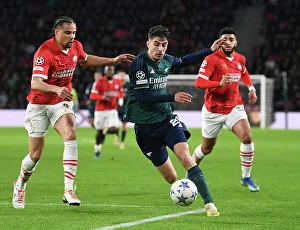 PSV Eindoven V Arsenal 2023-24 Prints: Champions League Showdown: Havertz vs
