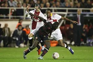 Champions League Showdown: Seville's Triumph over Arsenal - Eboue vs. Crespo & Fazio (November 2007)