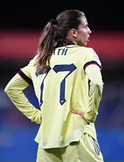 Barcelona V Arsenal Women 2021-22 Prints: Champions League Showdown: Tobin Heath Faces Off Against FC Barcelona