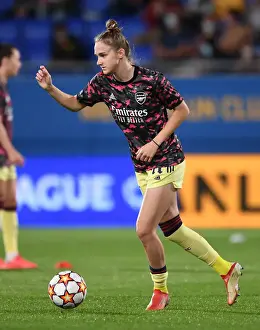 Barcelona V Arsenal Women 2021-22 Prints: Champions League Showdown: Vivianne Miedema Faces Off Against Barcelona
