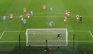 Arsenal V Stoke City 2016-17 Prints: Charlie Adam Scores for Stoke Against Arsenal in Premier League Clash