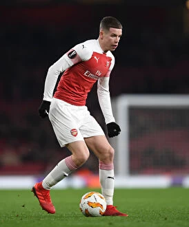 Images Dated 13th December 2018: Charlie Gilmour: In Action for Arsenal against Qarabag (UEFA Europa League 2018-19)