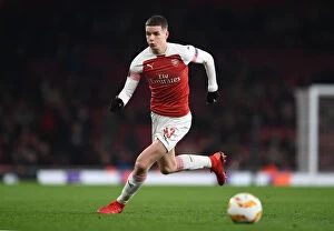 Images Dated 13th December 2018: Charlie Gilmour: In Action for Arsenal Against Qarabag (UEFA Europa League, 2018-19)