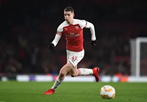 Arsenal V Qarabag 2018-19 Prints: Charlie Gilmour: In Action for Arsenal Against Qarabag (UEFA Europa League, 2018-19)