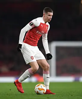 Arsenal V Qarabag 2018-19 Prints: Charlie Gilmour: In Action for Arsenal against Qarabag (UEFA Europa League 2018-19)