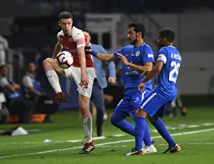 Al-Nasr Dubai SC V Arsenal 2018-19 Prints: Charlie Gilmour Outmaneuvers Alhussain Saleh: Al-Nasr Dubai SC vs