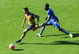 Leicester City V Arsenal 2015/16 Prints: Chasing Glory: Sanchez vs. Kante - A Premier League Battle