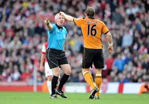 Arsenal V Wolverhampton Wanderers 2010-11 Prints: Chris Foy Referee. Arsenal 2: 0 Wolverhampton Wanderers. Barclays Premier League