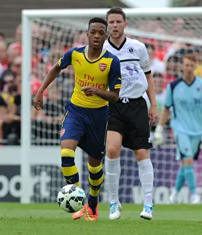 Boreham Wood V Arsenal Prints: Chris Willock in Action: Arsenal's Exciting Pre-Season Clash at Borehamwood