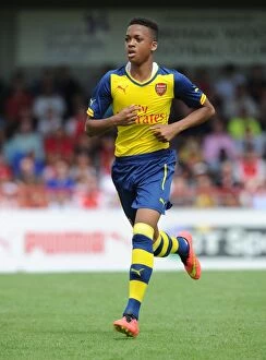 Images Dated 19th July 2014: Chris Willock in Action: Arsenal's Pre-Season Thriller vs Boreham Wood