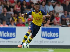 Boreham Wood V Arsenal Prints: Chris Willock in Action: Arsenal's Pre-Season Victory over Borehamwood