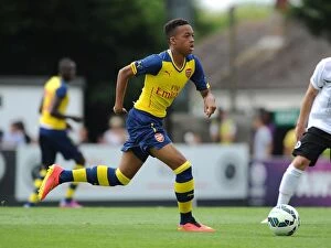 Images Dated 19th July 2014: Chris Willock's Standout Performance: Arsenal's Pre-Season Thriller at Borehamwood